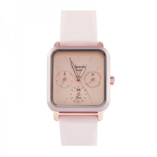 Alexandre Christie AC 2A24 Rosegold Pink Rubber BFRRGLNPN